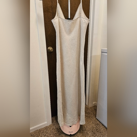 Aritzia Wilfred Only Linen Slip Midi Dress Large - Picture 4 of 6
